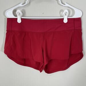 LULULEMON Speed Up Short 2.5" in Dark Red Size 8 Lined